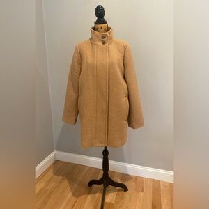 J CREW City Coat, Mid Length, Tan